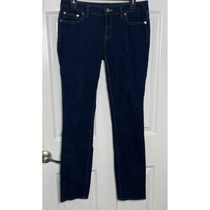 Tory Burch Super Skinny Jeans Womens 29 Dark Wash Stretch Logo Pocket